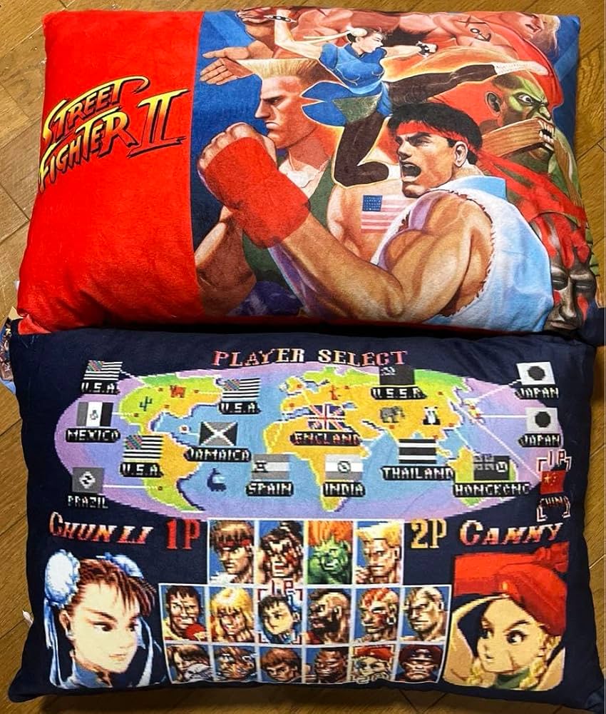 Amazon.co.jp: ストリートファイターⅡ スト2 クッション 2種